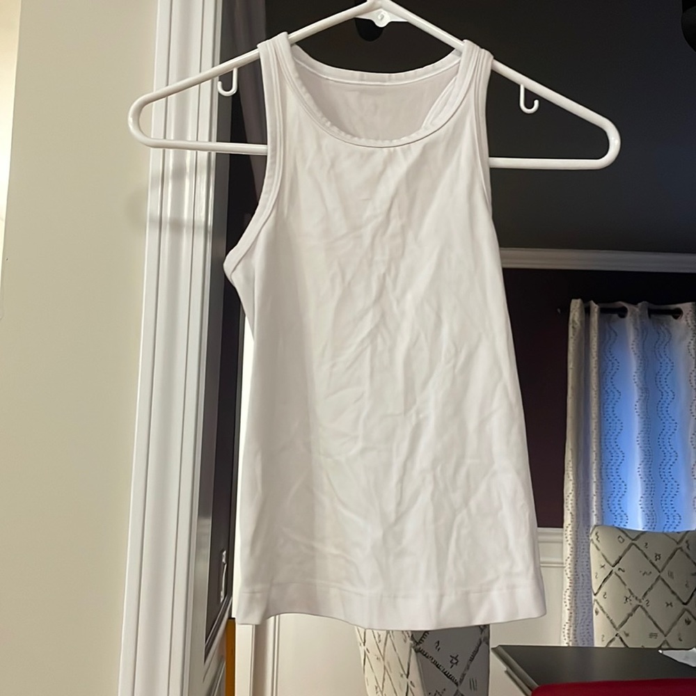 Lululemon align waist length white tank size 2